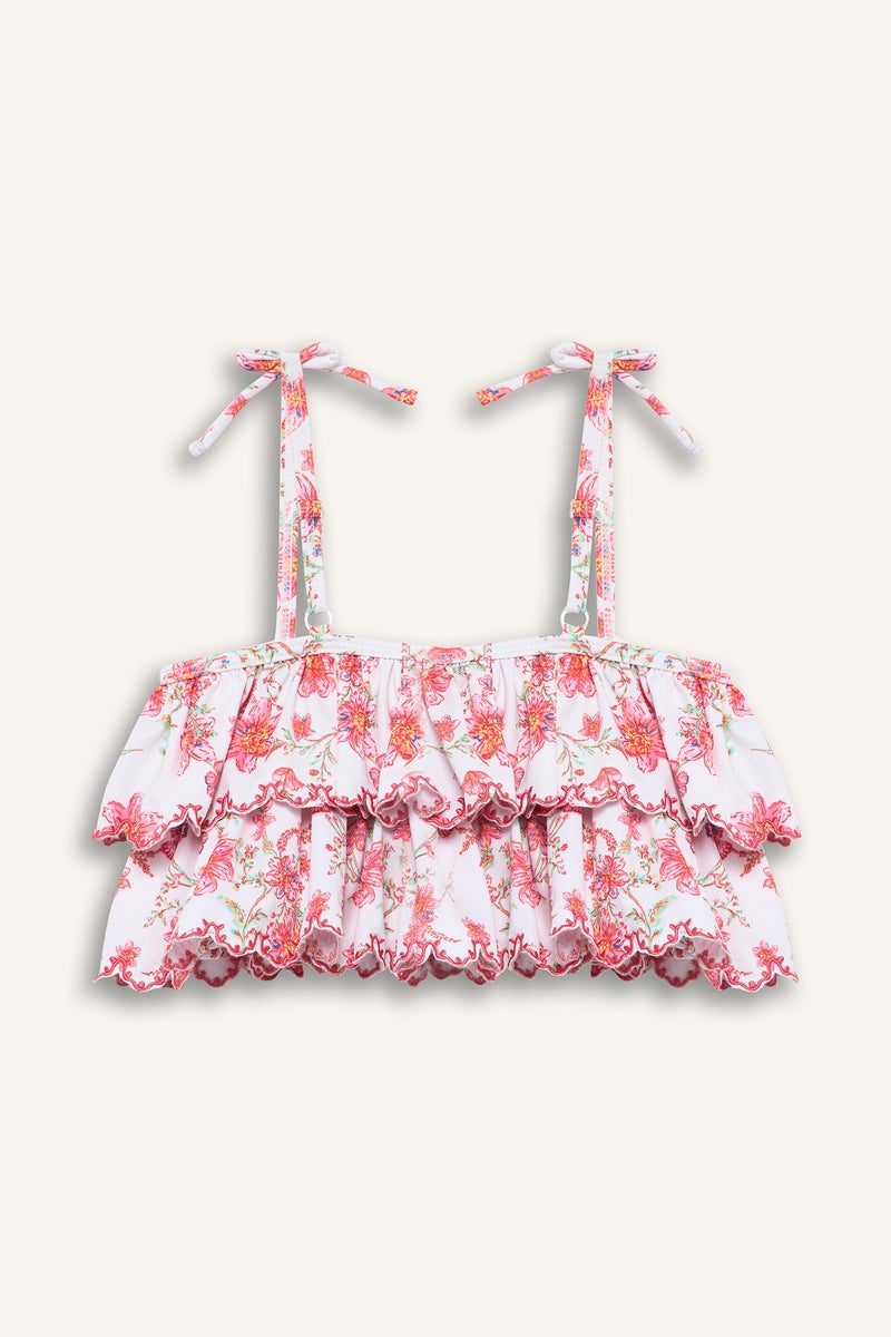 DeFacto Pink Girl 2 piece Floral Woven Bikini Casual - Image 4